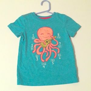 fun octopus t shirt with numbers in Spanish! 🙈
